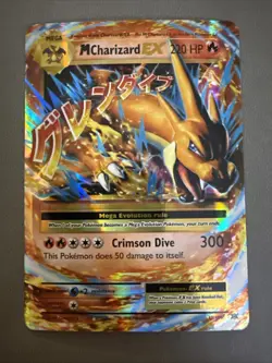 Pokemon M Charizard EX TCG Holo Ultra Rare Card 13/108 Evolutions 2016 - Image 1