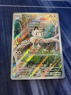 Pokemon Meowth 106/094 – Phantasmal Flames – English IR (Illustration Rare) - Image 2