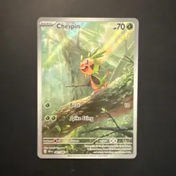 Pokemon TCG Chespin 087/086 CRI Reverse Holo Rare EN 2026 Atsushi Furusawa - Image 1