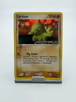Pokemon TCG Mid-Era Larvitar 52/106 Emerald Reverse Holo Stamp - Image 1