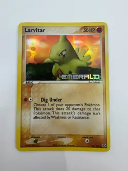 Pokemon TCG Mid-Era Larvitar 52/106 Emerald Reverse Holo Stamp - Image 3