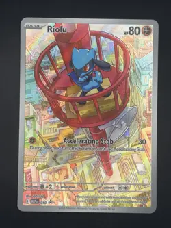 2025 Pokemon MEP EN Black Star Promo #010 Riolu - Image 3