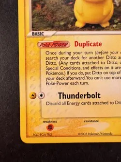 2005 Pokemon Ditto (Pikachu) 39/113 Delta Species Non-Holo Regular - Image 4