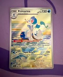 Pokemon TCG Primarina Illustration Rare Pitch Black 088/084 - Image 1