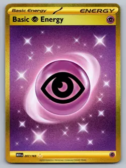 Basic Psychic Energy 207/165 Hyper Rare 151 Pokemon NM - Image 1