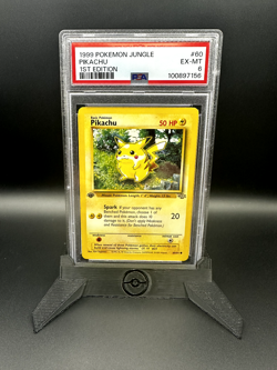 Pikachu 1st Edition Pokemon Jungle 60/64 PSA 6 - Image 1