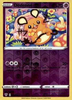 Dedenne 078/189 Uncommon Darkness Ablaze Pokemon Reverse Holo Near Mint - Image 1