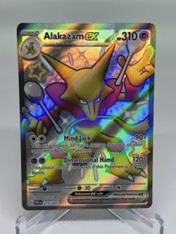 Alakazam ex Paldean Fates 215/091 Full Art Holo Ultra Rare ENG NM - Image 1