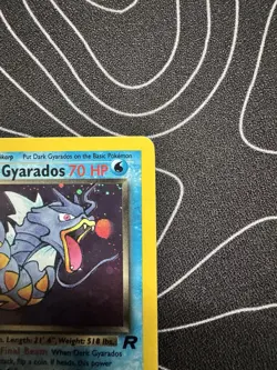 MINTY NM Dark Gyarados w/ WHISKER 🍥SWIRL 🍥 8/82 Team Rocket Holo Unlimited - Image 3