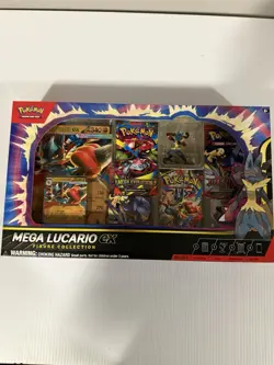 Pokemon TCG Mega Lucario ex Premium Figure Collection Box Factory Sealed In Hand - Image 1