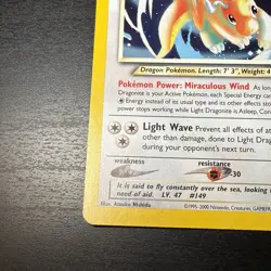 Pokemon TCG Light Dragonite Neo Destiny Holo Rare 14/105 100 HP EN 2000 - Image 4