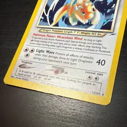 Pokemon TCG Light Dragonite Neo Destiny Holo Rare 14/105 100 HP EN 2000 - Image 5