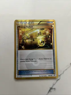 Pokemon TCG Energy Switch Gold Secret Rare Holo XY Roaring Skies 109/108 LP/NM - Image 1