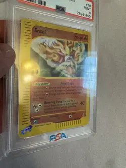 2003 Pokemon - Entei Reverse Holo Rare E Reader Aquapolis 10/147 PSA 9 Mint WOTC - Image 4
