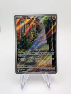 Pokemon TCG Sudowoodo 219/193 Paldea Evolved Illustration Rare Full Art NM - Image 1
