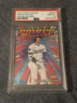 🚨🚨2025 Topps Chrome Shohei Ohtani Power Players GEM 10 - Image 1
