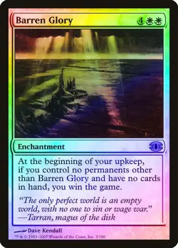 Barren Glory FOIL Future Sight PLD White Rare MAGIC GATHERING CARD ABUGames - Image 1