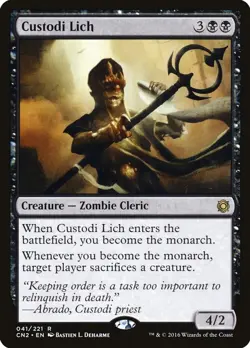 MTG [CN2-41 Foil NM] Custodi Lich - Image 1