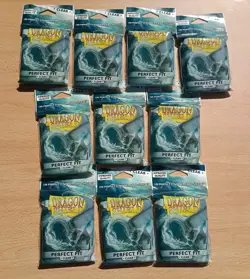 Dragon Shield Lotto 10x100 Sleeves Perfect Fit Clear Standard Size Mtg Pokemon - Image 1