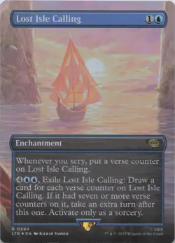 Lost Isle Calling (Borderless) - FOIL - R Universes Beyond: The Lord of the Ring - Image 1