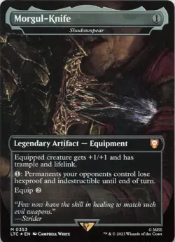 Morgul Knife Shadowspear FOIL M Commander: The Lord of the Rings: Tales of Middl - Image 1