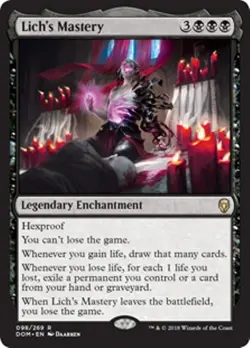 MTG - LICH'S MASTERY - Dominaria (R) - Image 1
