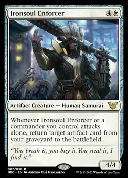 *MINT* Ironsoul Enforcer - Kamigawa: Neon Dynasty Commander (BU) - MTG - Image 1
