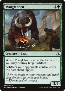 MTG [AKH-175 NM] Manglehorn - Image 1