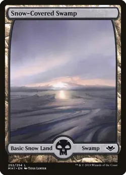 MTG [MH1-252 NM] Snow-Covered Swamp - Image 1