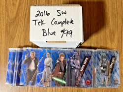 2016 Topps Star Wars High Tek Complete BLUE Rainbow Foil Set 112 Pieces #/99 - Image 1