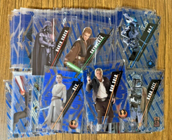 2016 Topps Star Wars High Tek Complete BLUE Rainbow Foil Set 112 Pieces #/99 - Image 2
