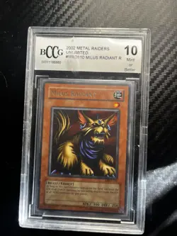 YUGIOH MILUS RADIANT MRD-110 - 2002 BCCG BECKETT GEM MINT 10! - Image 1