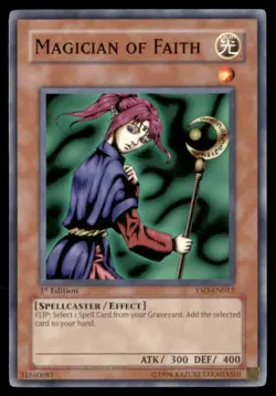 Yu Gi Oh! Magician of Faith YSD EN012 YSD 1st Edition Regular - Image 1