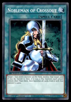 Yu Gi Oh! Nobleman of Crossout SBC1 ENF15 Speed Duel 1st Edition Regular - Image 1