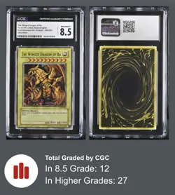 2003 YuGiOh The Winged Dragon of Ra CGC 8.5 (Ultra Rare) GBI-003 Game Boy Promo - Image 3