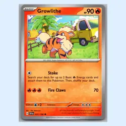 Pokemon - Growlithe - 031/198 - Scarlet and Violet - Base Set - Image 1