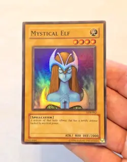 Yugioh Mystical Elf LOB-062 Super Rare VLP - Image 3