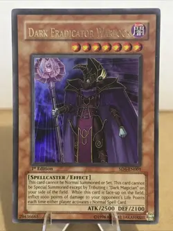 Yugioh Dark Eradicator Warlock SD6-EN001 Ultra Rare 1st Edition VLP - Image 1