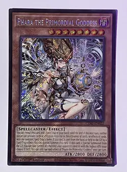 YuGiOh! TCG || Phara the Primordial Goddess CORI-EN022 Secret Rare - Image 1