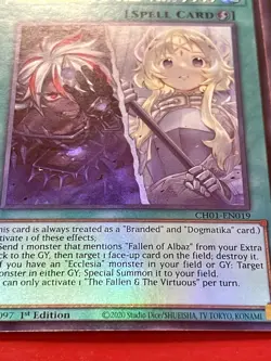 2x The FaLLen & The Virtuous | CH01-EN019 | Ultra Rares | 1st Edition | YuGiOh! - Image 2