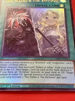 2x The FaLLen & The Virtuous | CH01-EN019 | Ultra Rares | 1st Edition | YuGiOh! - Image 4