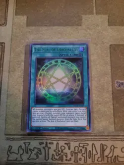 YUGIOH THE SEAL OF ORICHALCOS DLCS-EN137 ULTRA 1ST ED NM GREEN - Image 1