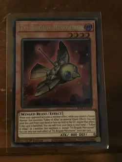 Yugioh Tri-Brigade Mercourier Secret Rare BLTR - Image 1