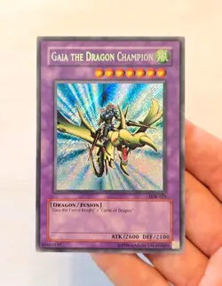 Yugioh Gaia the Dragon Champion LOB-125 Secret Rare LP - Image 3