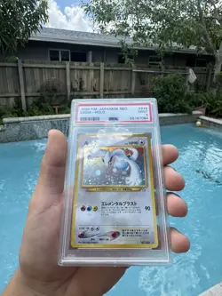 1999 P.M. Japanese Lugia Neo Genesis Holo Rare Pokemon PSA 9 Mint - Image 3