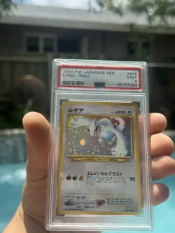 1999 P.M. Japanese Lugia Neo Genesis Holo Rare Pokemon PSA 9 Mint - Image 4