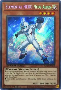 Elemental HERO Neos Alius (SGX4-ENA02) - Secret Rare - 1st Edition - Image 1