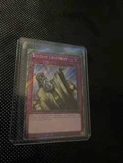 Konami Yu-Gi-Oh! Solemn Judgment RA02-EN075 Platinum Secret Rare Holo 1st EN - Image 1