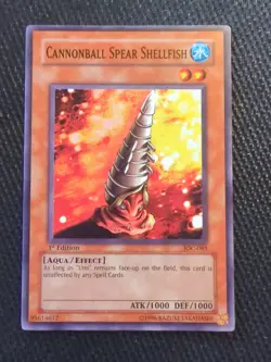 Yu-Gi-Oh! TCG Cannonball Spear Shellfish Invasion of Chaos IOC-085 1st Edition - Image 1