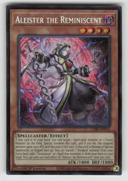 YuGiOh Chaos Origins ALEISTER THE REMINISCENT - Secret Rare Card #CORI-EN015 - Image 1